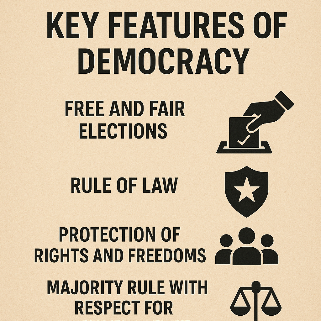 KEY FEATURES OF DEMOCRACY
