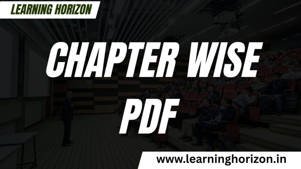 Chapter wise pdf