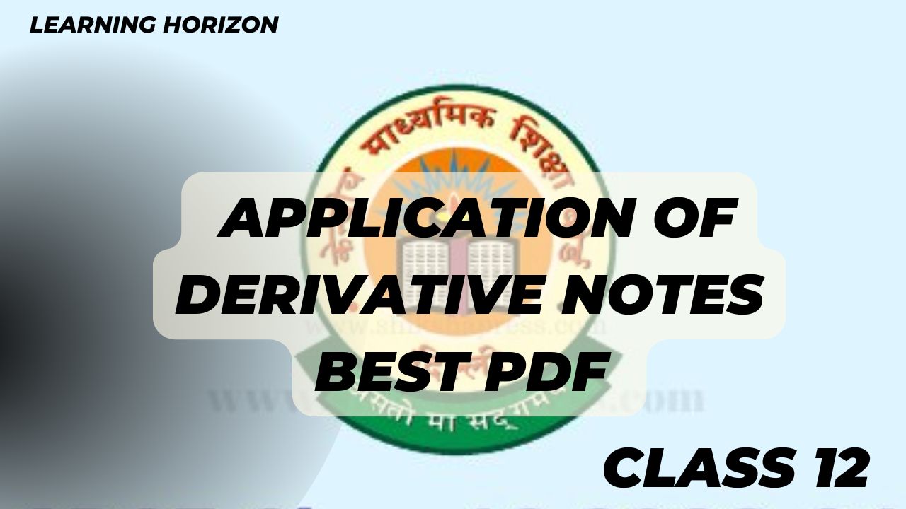 Application of derivative notes