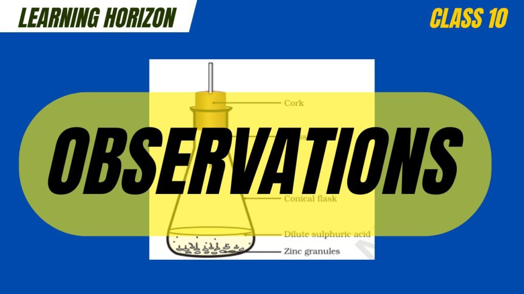 Observations: