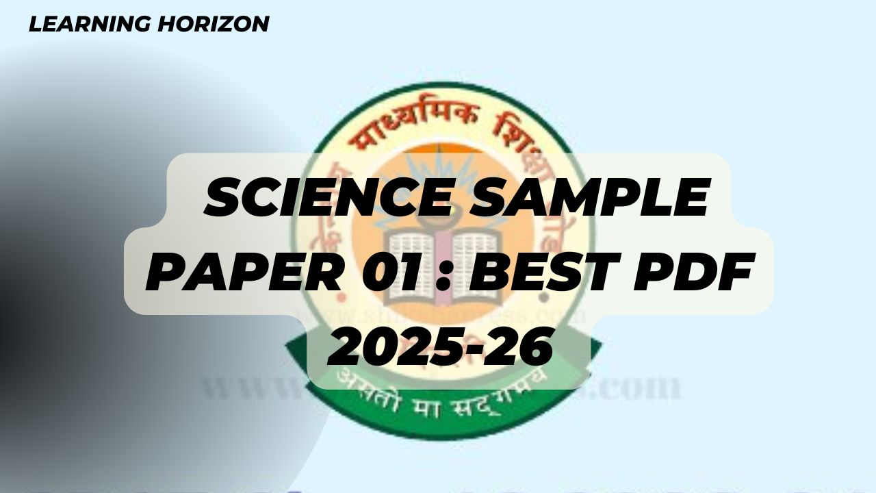 Science Sample paper 01 : best pdf 2025-26