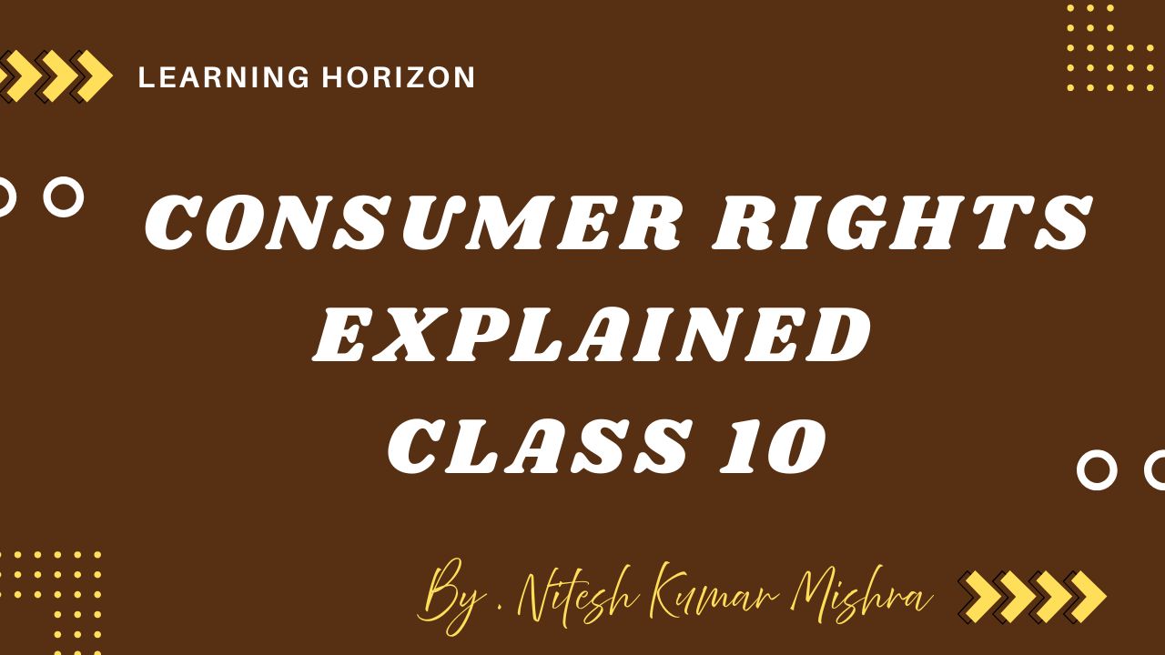 Consumer Rights Class 10 Notes PDF
