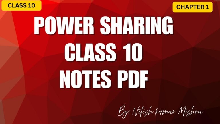 POWER SHARING CHAPTER NOTES CLASS 10TH visual data 3
