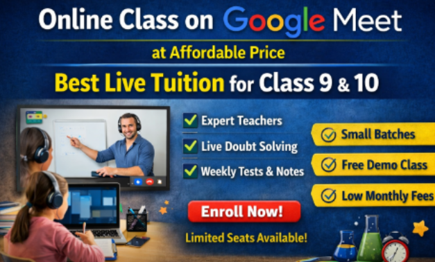 Batch Size & Fee Structure (Google Meet Online Classes – Class 9 & 10)