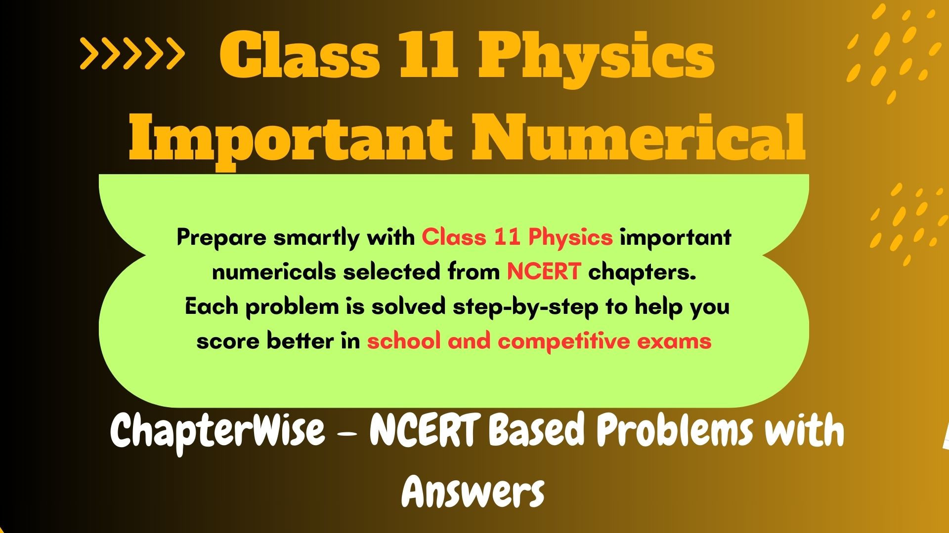 Class 11 physics