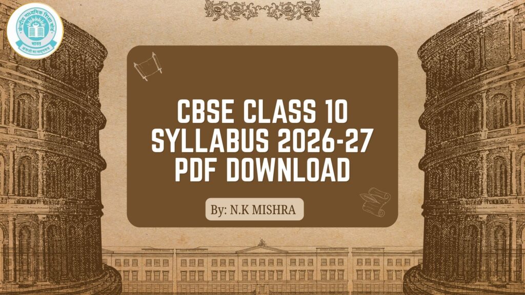 CBSE Class 10 Syllabus 2026-27 PDF