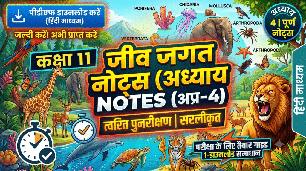 Animal Kingdom Notes PDF English