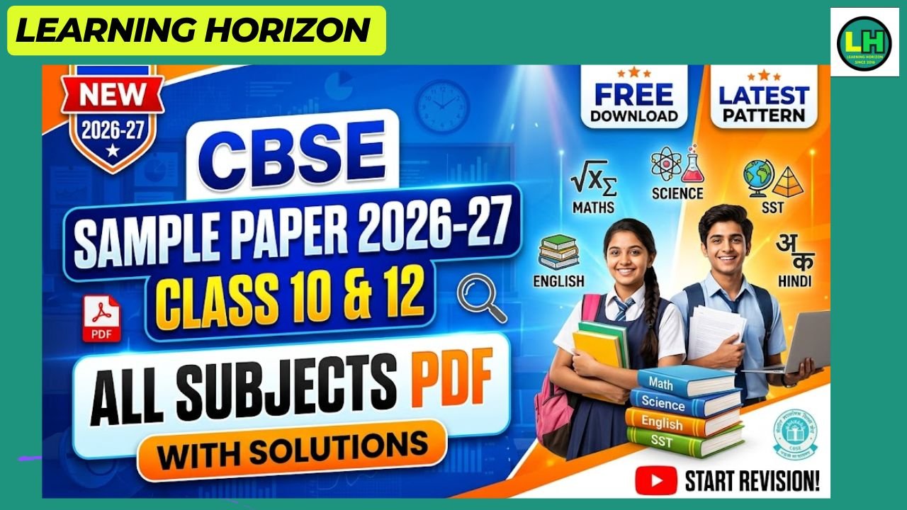 CBSE Sample Paper 2026-27 Class 10 & 12